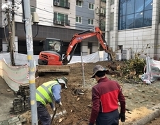 상가 부대토목 및 진입로 공사 현장