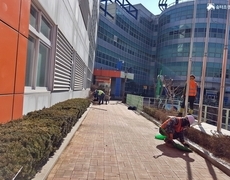 학교 화단 정원관리 현장