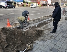 진입로 경계석낮춤 시공작업