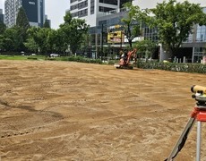 한국잔디 들잔디 천연잔디식재 잔디시공 공사 현장